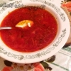 Borsch sa svježim kupusom i remenom - korak po korak recept na mesnim juhom sa govedinom