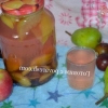 Kompot sa šljiva, krušaka i jabuka za zimu, recept je pojačan