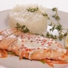Losos u kremastom i koroni sosu, recept