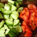 Salata od rajčice i krastavca