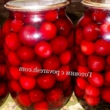 Trešnja u sirupu za zimu sa kostima bez sterilizacije