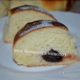 Habaste kvasca s džemom - recept za zrak i meke rogove od tijesta kvasca