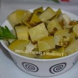 Tikvice sa peršunom i češkom češkom za zimu u litru litre sa biljnim uljem