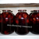 Kompot sa šljiva zimi sa kostima: recept za 3 litarsku teglicu
