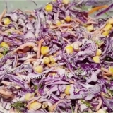 Salata crvenog kupusa sa kukuruzom: foto recept