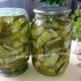 Salata bruto krastavaca sa češnjakom za zimu