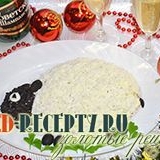 Salata za novu godinu sa gljivama i piletinom ovca