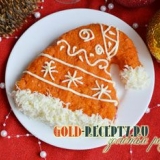 Salata za novu godinu sa repu hat santa claus