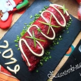 Salata selenk ispod krznenog kaputa roll