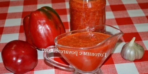 Adzhika iz bugarske paprike bez kuhanja