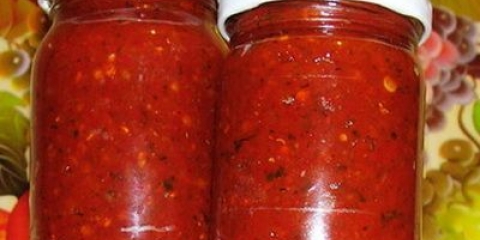 Adzhika iz paradajza sa jabukama