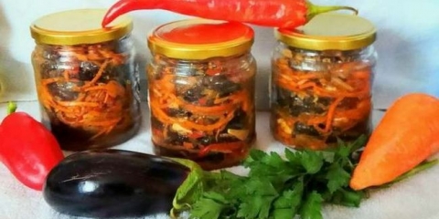 Korejski patlidžani za zimu - najokusnija recepta