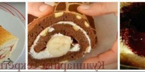 Biskvit rola, koji se lako savija - jednostavan i brz recept