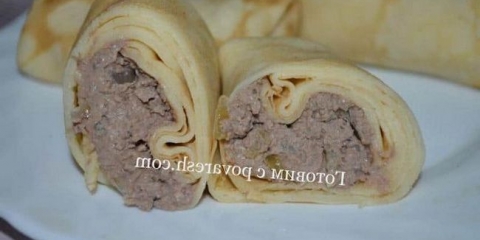 Palačinke sa pilećim smećem punjenim