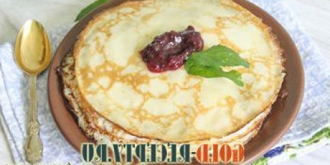 Palačinke na kipućoj vodi, recept sa fotografijama