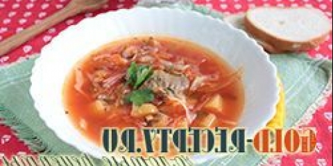 Borsch recepe classic sa fotografijom