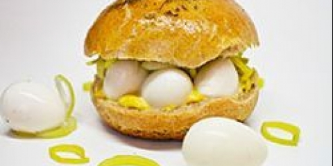 Burger sa mocarelom i prepelicama jaja