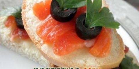 Sendviči sa lososom i maslinama