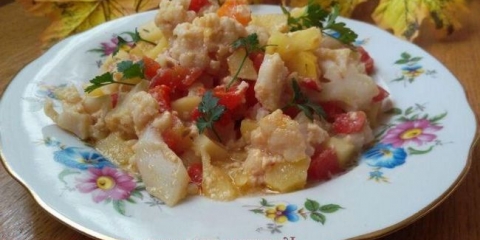 Cvjetača pečena u pećnici jajetom i mlijekom