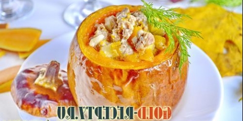 Punjeno meso bundeve, pečena bundeva u pećnici sa punjenjem mesa