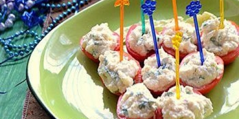 Punjena rajčica sa sirom i pranjem kavijara