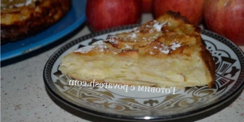 Francuska pita od jabuka nevidljiva: korak po korak recept