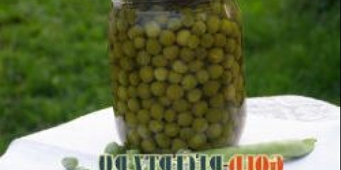 Canned polka dot, konzervirani zeleni grašak recept za zimu