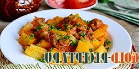 Lonac sa mesom i krompirom, meso u receptu za lonac sa fotografijama