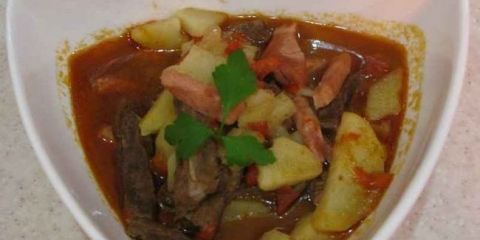 Gulyash na njemačkom - foto recept