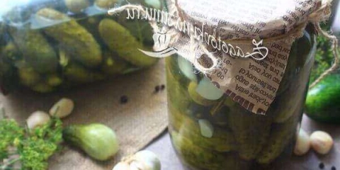 Hrskavi marinirani krastavci za zimu - najukusniji recept za 1 litru