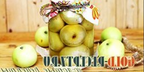 Jabuke u sirupu za zimski recept za konzervirane jabuke