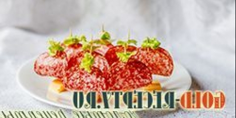 Kanape sa receptom sira i kobasica sa fotografijama