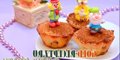 Cupcakes sa receptom od grožđica sa fotografijama, recept za cupcakes u kalupima