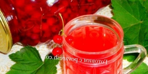 Kompote iz jabuka i crvene ribizle za zimu na tegli od 3 litre