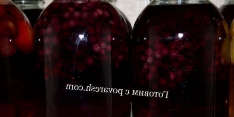 Kompot sa grožđa za zimu bez sterilizacije na banci od 3 litre