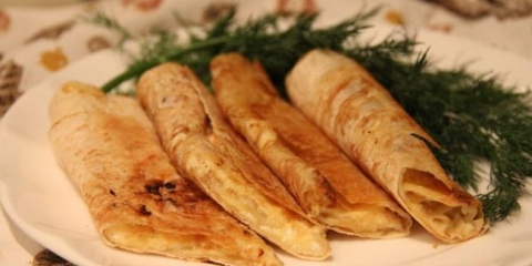 Lavash u fiberglasa sa punjenjem - jednostavni recepti kod kuće