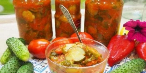 Leco iz krastavaca za zimu - recept nevjerovatno ukusni radni komad, licenca prstiju