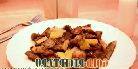 Meso prženo s ananapljanim receptom sa fotografijama
