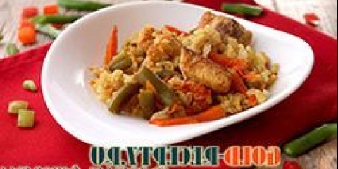 Otključana riža sa filetima i povrćem