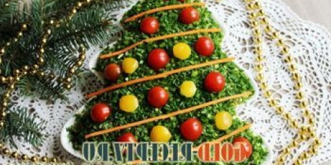 Novogodišnja salata herringbone recept sa piletinom i karbonatom