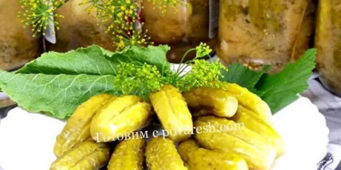 Krastavci u senfru ispunjavaju zimu sa sterilizacijom