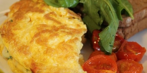 Omlet u tavi - bujnim i visokim kao u vrtiću