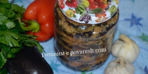 Akutna gruzijska patlidžana pržena za zimu sa kinom