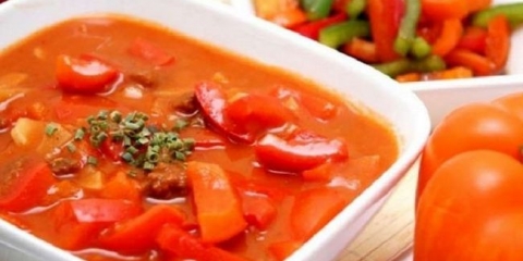 Paprika u rajčici napunite bez sirćeta