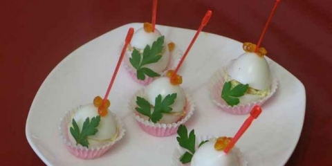 Prepelice punjene lososom