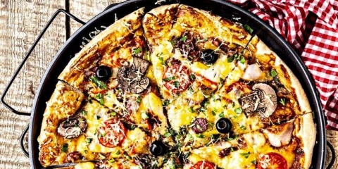 Pizza sa gljivama i kobasicom (10 recepata)