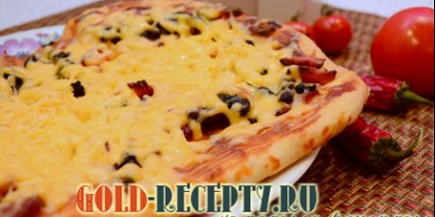 Pizza sa gljivama i kobasicom, domaći recept za pizzu