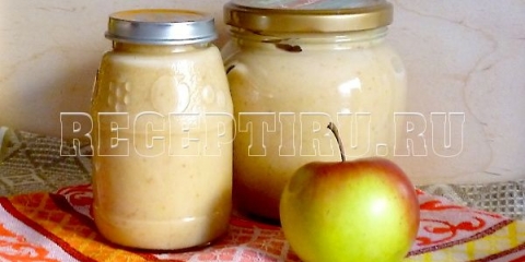 Jabučna pire sa kondenziranim mlijekom sleep