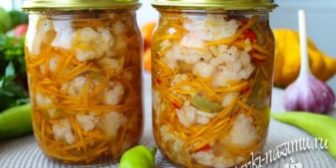 Jednostavan recept za cvjetač na korejskom za zimu