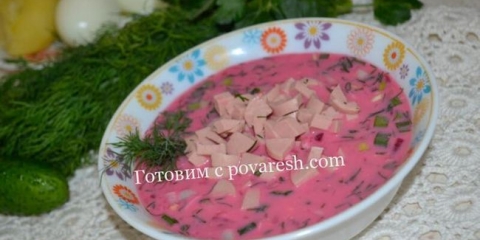 Hladni recept na kefiru sa kobasicom i kuhanom repom